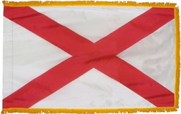 Alabama, Nylon, Indoor, Pole Sleeve, Fringe - 3' x 5'