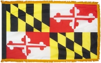 Maryland, Nylon, Indoor, Pole Sleeve, Fringe - 3' x 5'