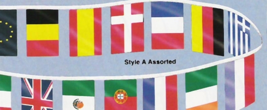 International Pennants - 60' String, 9 X 12 Rectangle: Conder Flag Company