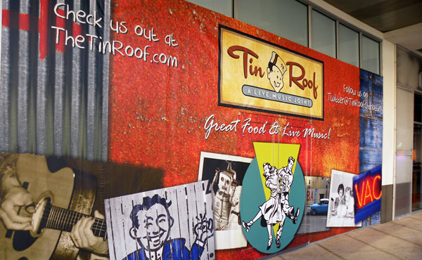Custom Banner for the Tin Roof