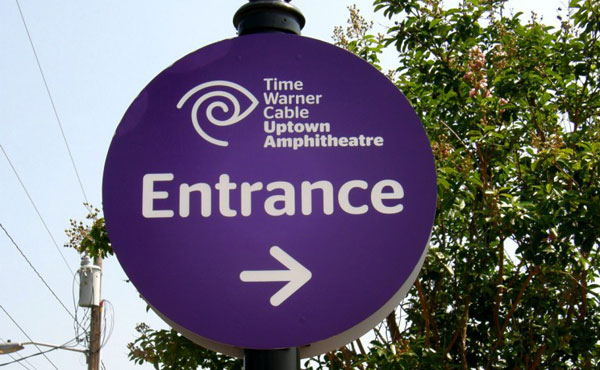 Custom Signs for Time Warner Cable Uptown Ampitheater